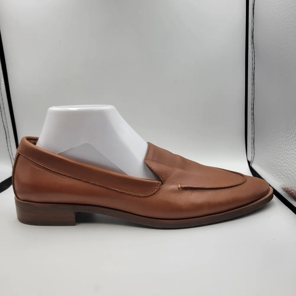 Aerosoles Brown Leather East Side Slip-On Loafers Sz 10.5